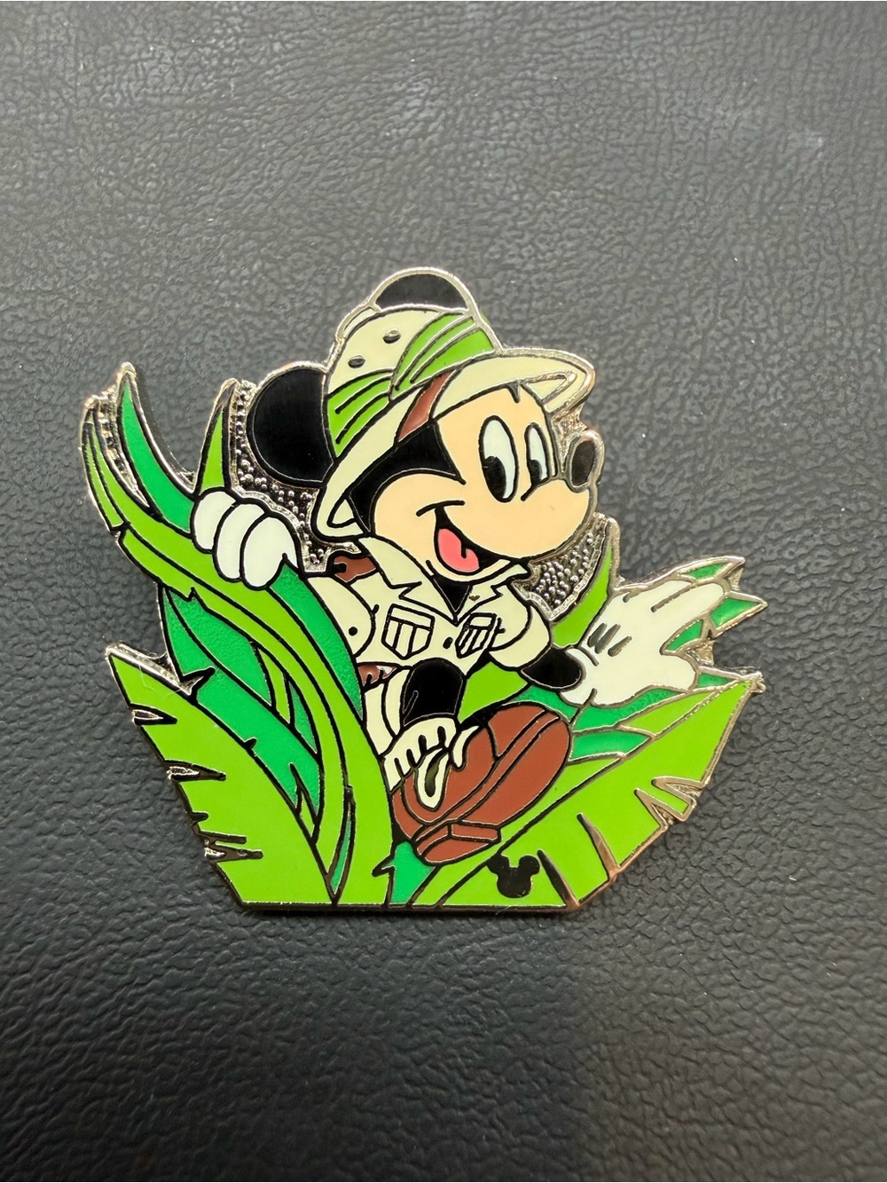 Disney Mickey Mouse Jungle Explorer Enamel Pin - Green, Black, Brown